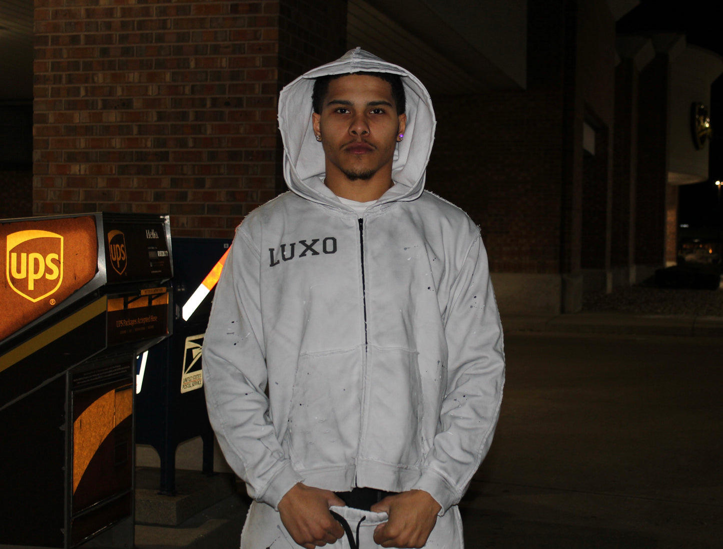 Double Hooded Luxurious Zip UP